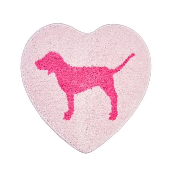 pink dog mat